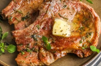 Pan Seared Pork Chops (with Do-it-yourself Herb Butter!)